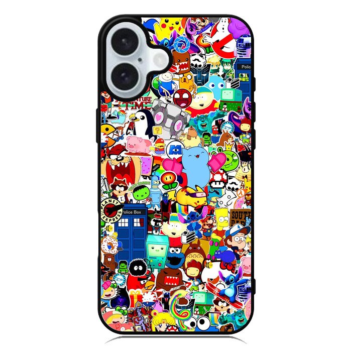 Doodle Art iPhone 16 Case