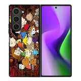 Peanuts In Background Wood Art Samsung Galaxy Z Fold 6 Case