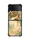 Alphonse Mucha Primrose Art Nouveau Samsung Galaxy Z Flip 4 5G 2022 Case