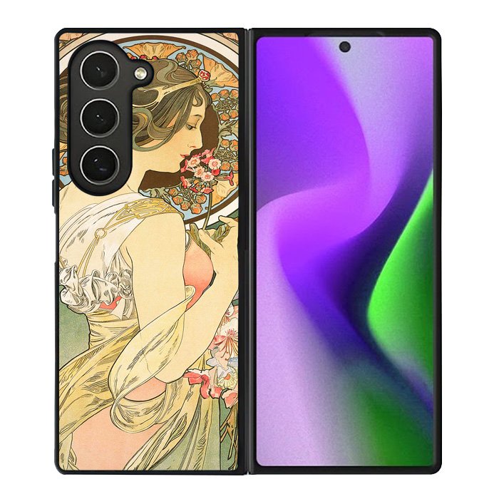 Alphonse Mucha Primrose Art Nouveau Samsung Galaxy Z Fold 6 Case