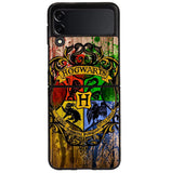 Harry Potter Hogwarts Logo wood Samsung Galaxy Z Flip 4 5G 2022 Case