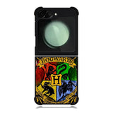 Harry Potter Hogwarts Logo wood Samsung Galaxy Z Flip 6 Case