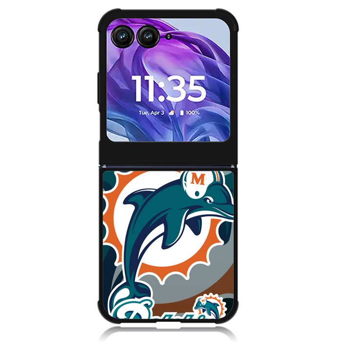 Miami Dolphins Nfl Motorola Moto Razr Plus 2024 , Moto Razr+ 2024 Case