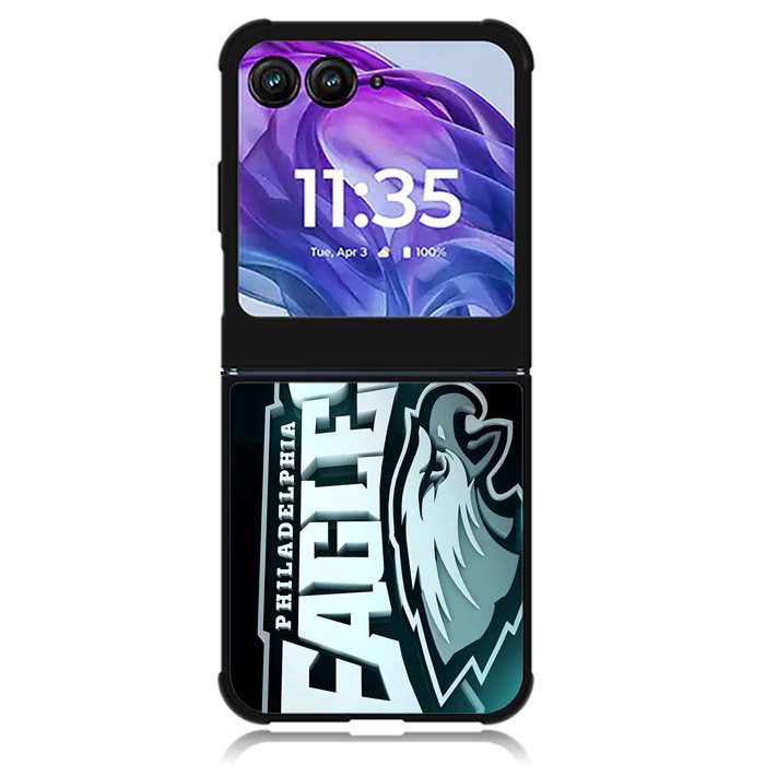 Philadelphia Eagles Logo 2nd Motorola Moto Razr Plus 2024 , Moto Razr+ 2024 Case