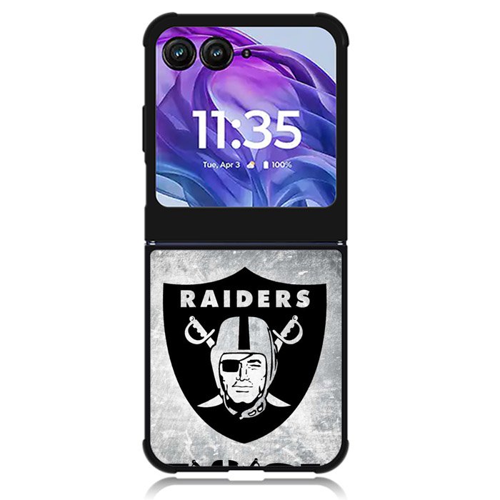 oakland raiders logo 8th Motorola Moto Razr Plus 2024 , Moto Razr+ 2024 Case