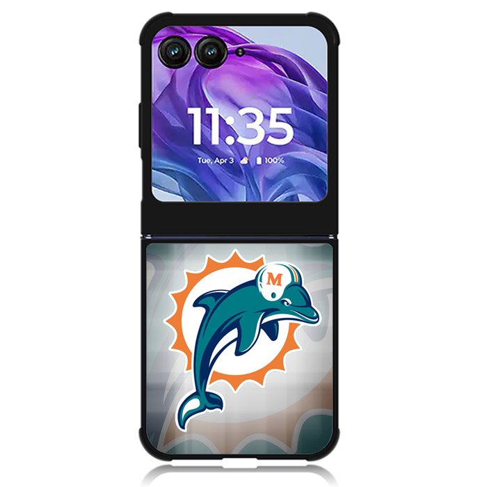 miami dolphins 5th Motorola Moto Razr Plus 2024 , Moto Razr+ 2024 Case