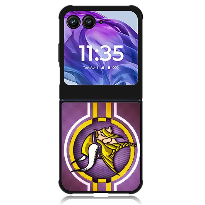 Minnesota Vikings Logo 1st Motorola Moto Razr Plus 2024 , Moto Razr+ 2024 Case