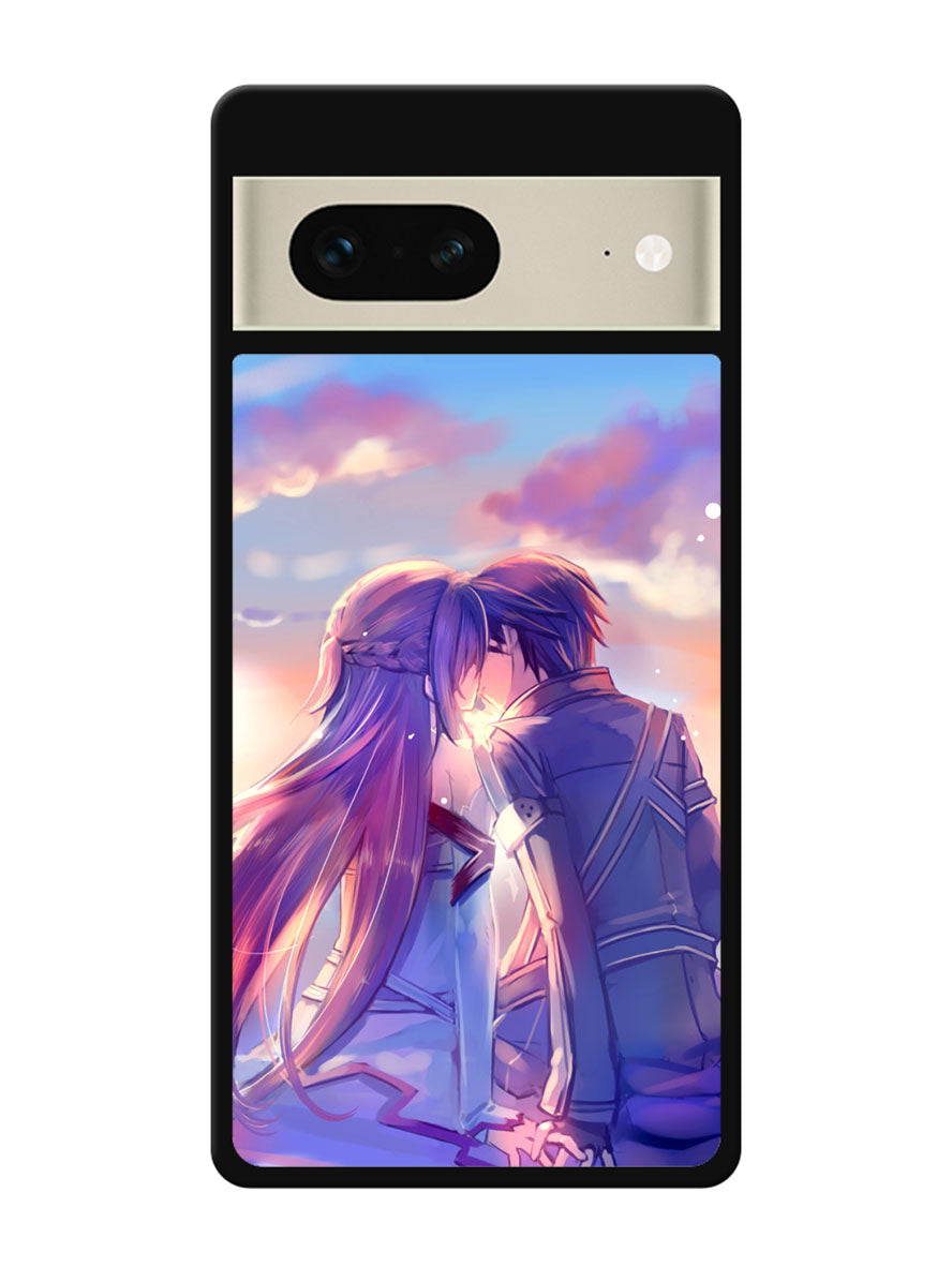 sword art online kirito and asuna Google Pixel 7 Case