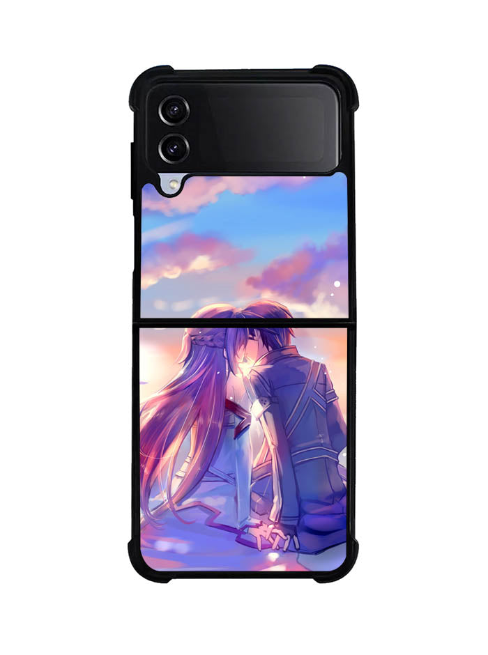 sword art online kirito and asuna Samsung Galaxy Z Flip 4 5G 2022 Case