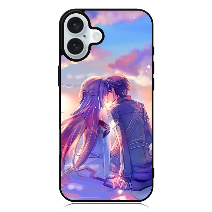 sword art online kirito and asuna iPhone 16 Case