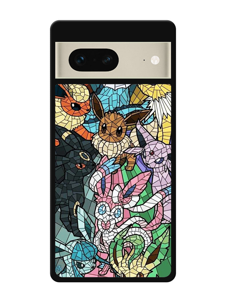 Pokemon Stained Glass Google Pixel 7 Case