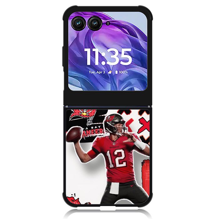 Tom Brady Tampa Bay Buccaneers Motorola Moto Razr Plus 2024 , Moto Razr+ 2024 Case