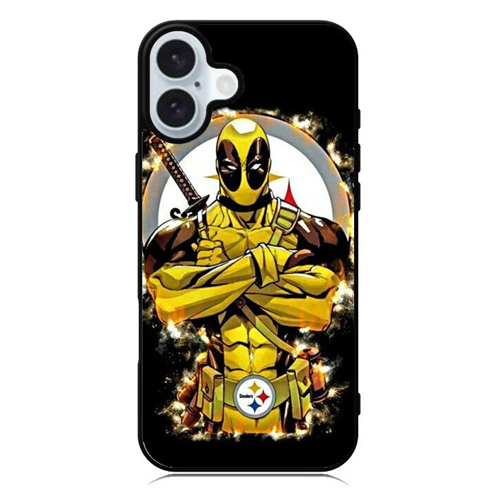 Pittsburgh Steelers Deadpool iPhone 16 Plus Case