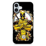 Pittsburgh Steelers Deadpool iPhone 16 Plus Case