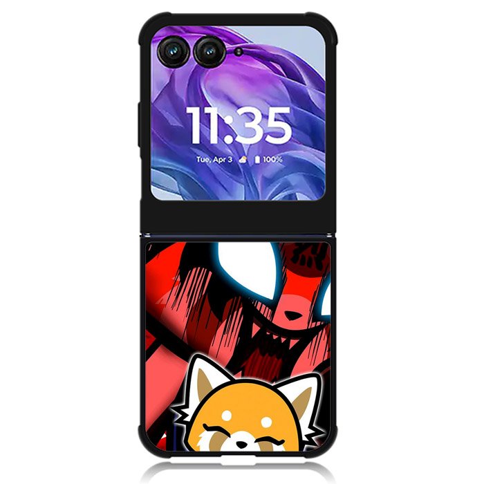 aggretsuko cartoon Motorola Moto Razr Plus 2024 , Moto Razr+ 2024 Case