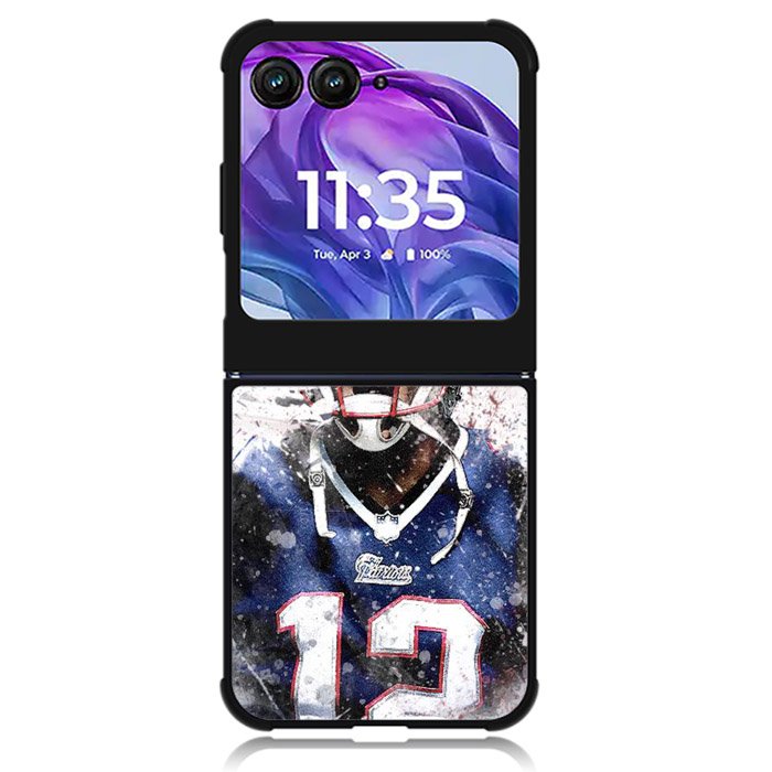 Tom Brady New England Patriots Motorola Moto Razr Plus 2024 , Moto Razr+ 2024 Case