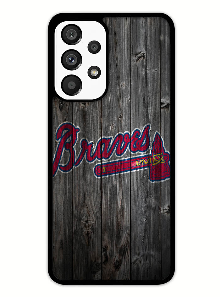 atlanta braves wood Samsung Galaxy A53 5G Case