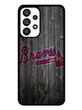 atlanta braves wood Samsung Galaxy A53 5G Case
