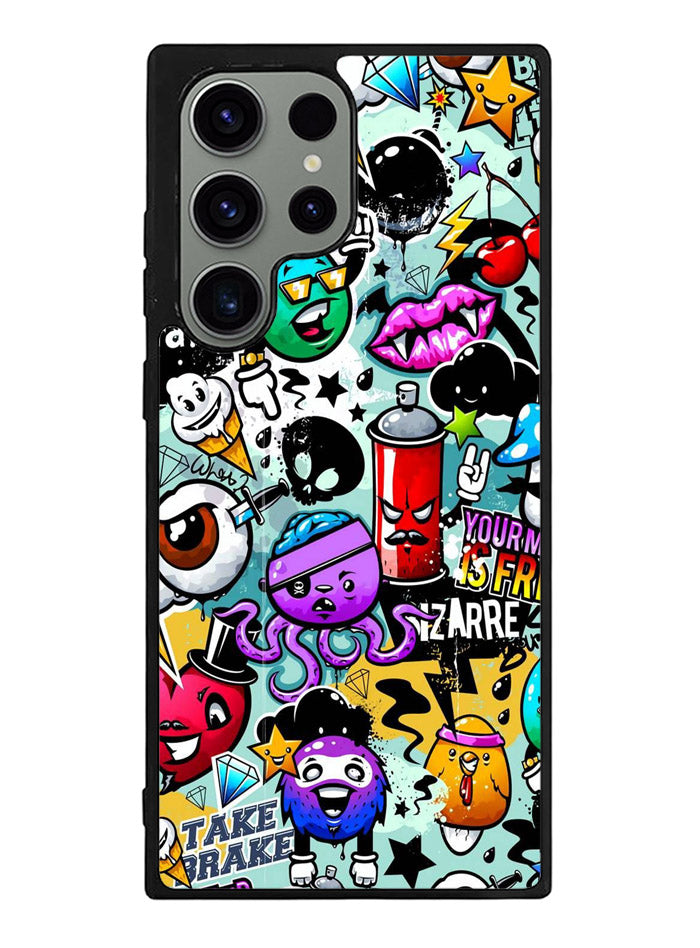 Cartoon Graffiti Samsung Galaxy S23 Ultra 5G Case