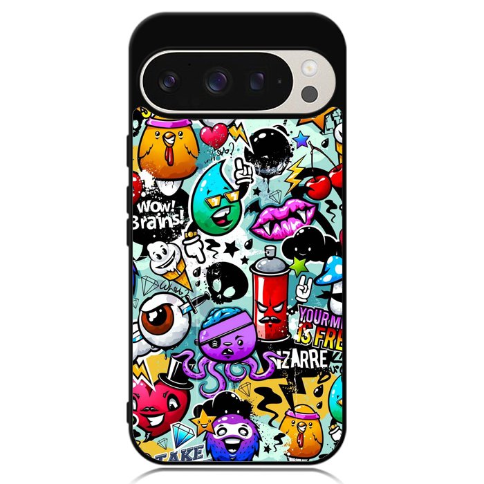 Cartoon Graffiti Google Pixel 9 Pro XL Case