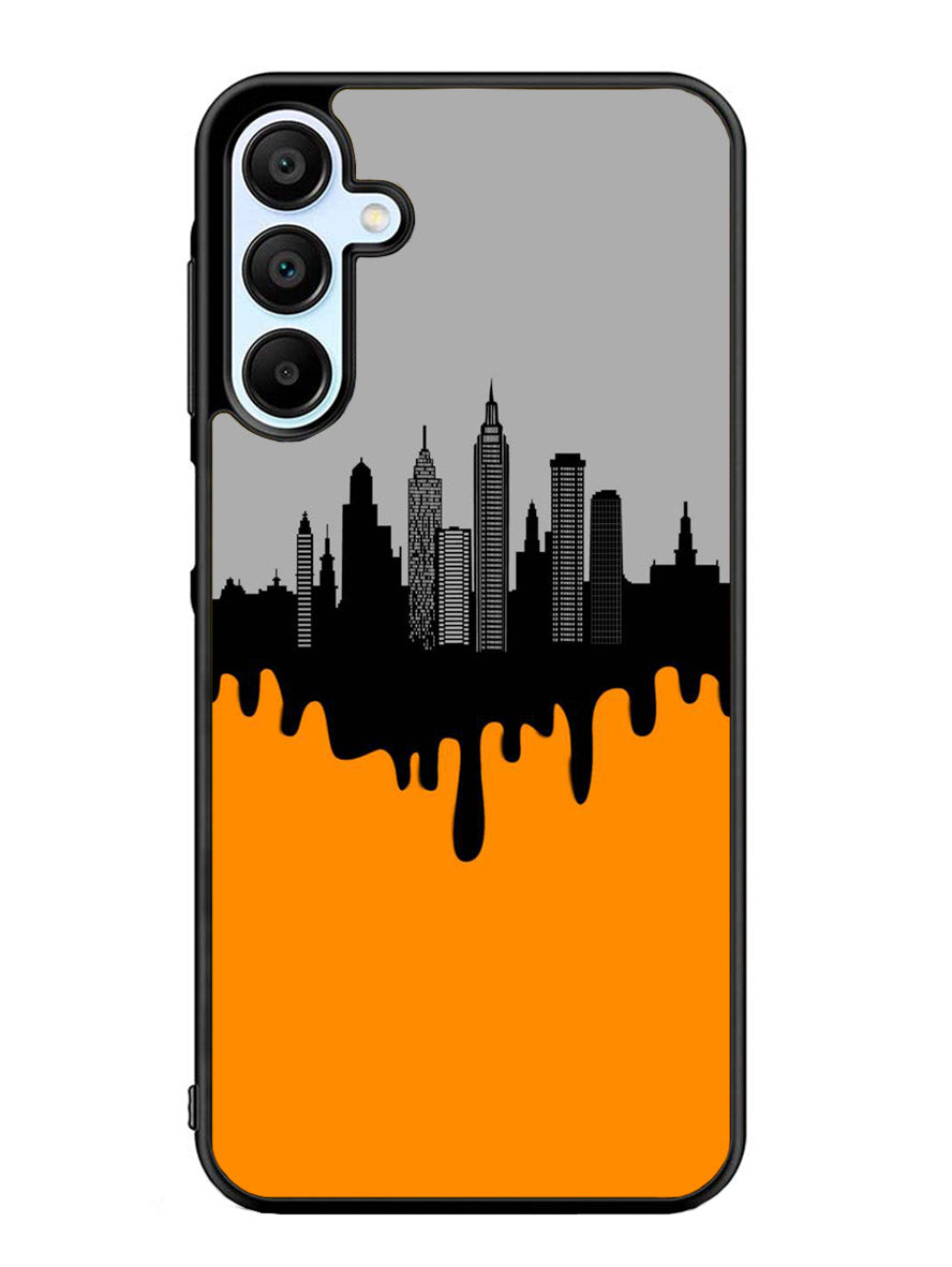 Black Orange Samsung Galaxy A25 5G Case