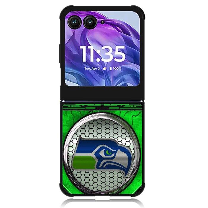 Seattle Seahawks Logo 2nd Motorola Moto Razr Plus 2024 , Moto Razr+ 2024 Case