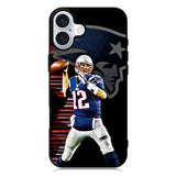 New England Patriots Tom Brady iPhone 16 Plus Case