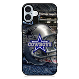 Dallas Cowboys Helmet iPhone 16 Plus Case