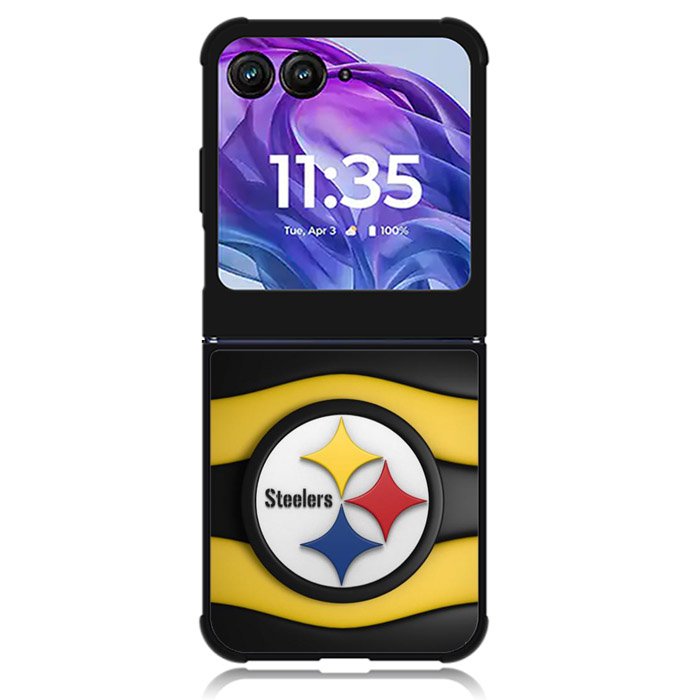 Pittsburgh Steelers Logo 4th Motorola Moto Razr Plus 2024 , Moto Razr+ 2024 Case