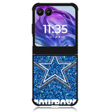 Dallas Cowboys Sparkling Glitter Motorola Moto Razr Plus 2024 , Moto Razr+ 2024 Case