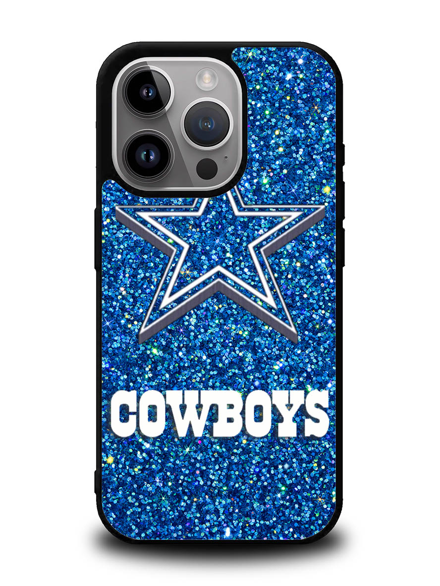 Dallas Cowboys Sparkling Glitter iPhone 16 Pro Case