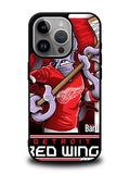 NHL Cartoon Mascout Detroit Red Wings iPhone 16 Pro Case