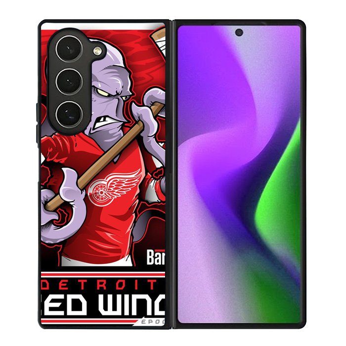 NHL Cartoon Mascout Detroit Red Wings Samsung Galaxy Z Fold 6 Case