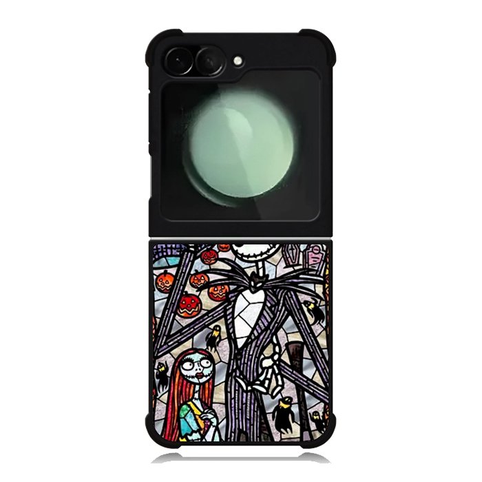 Nightmare Before Christmas Art Glass Samsung Galaxy Z Flip 6 Case