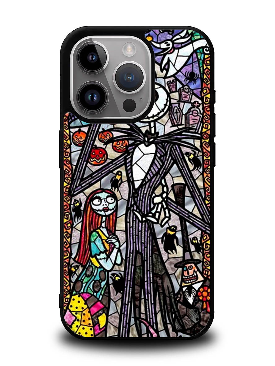 Nightmare Before Christmas Art Glass iPhone 16 Pro Case