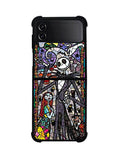 Nightmare Before Christmas Art Glass Samsung Galaxy Z Flip 4 5G 2022 Case