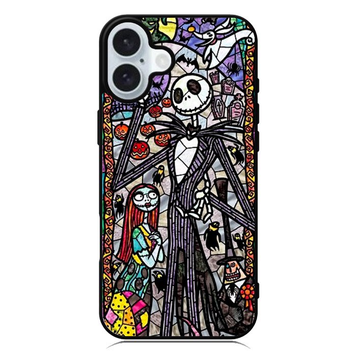 Nightmare Before Christmas Art Glass iPhone 16 Case