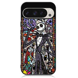 Nightmare Before Christmas Art Glass Google Pixel 9 Pro XL Case