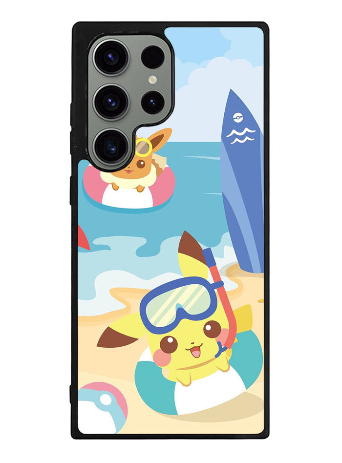 Pikachu Eevee Pokemon Samsung Galaxy S23 Ultra 5G Case