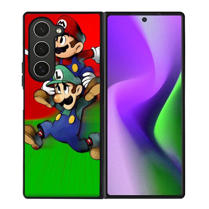 Luigi Mario Cute Cartoon Samsung Galaxy Z Fold 6 Case