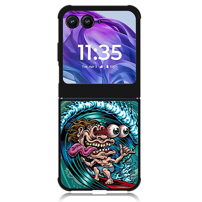 Skateboard Art Surfing Motorola Moto Razr Plus 2024 , Moto Razr+ 2024 Case