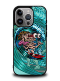 Skateboard Art Surfing iPhone 16 Pro Max Case