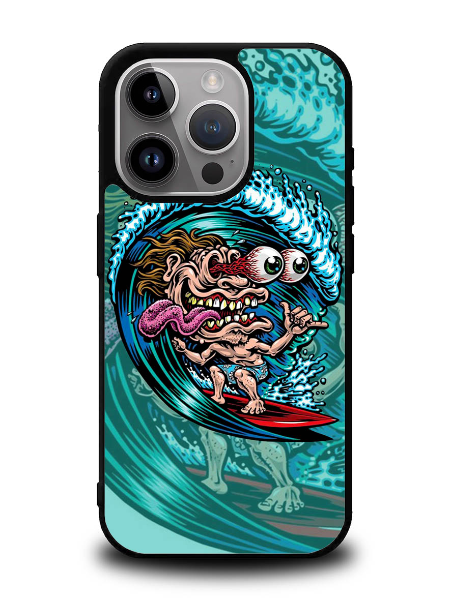 Skateboard Art Surfing iPhone 16 Pro Case