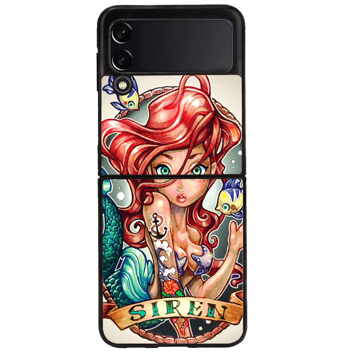 Ariel Little Mermaid ART Samsung Galaxy Z Flip 4 5G 2022 Case