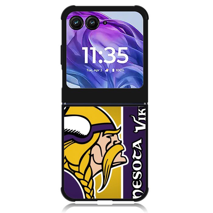 minnesota vikings 2nd Motorola Moto Razr Plus 2024 , Moto Razr+ 2024 Case