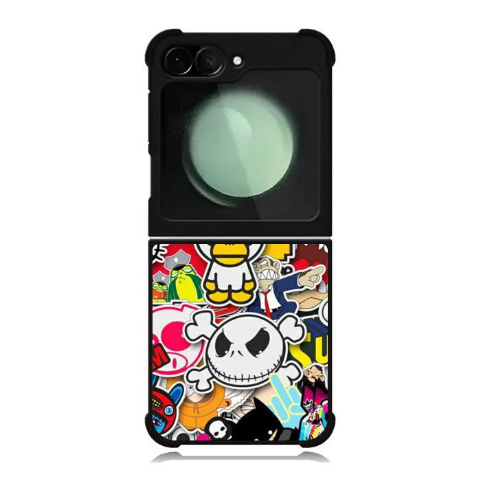 Stickerbomb Graffiti Art Collage Cool Samsung Galaxy Z Flip 6 Case