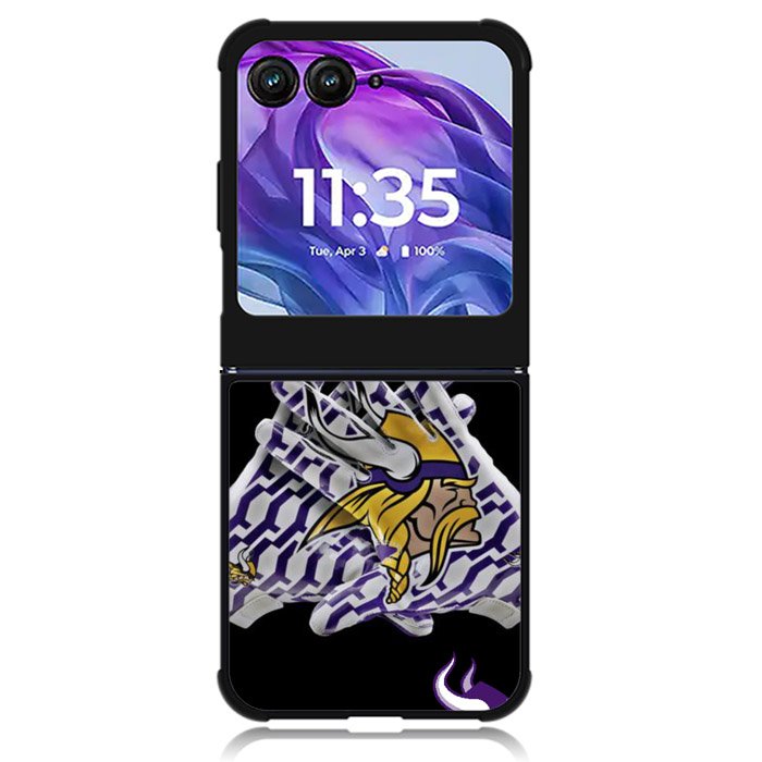 minnesota vikings 1st Motorola Moto Razr Plus 2024 , Moto Razr+ 2024 Case