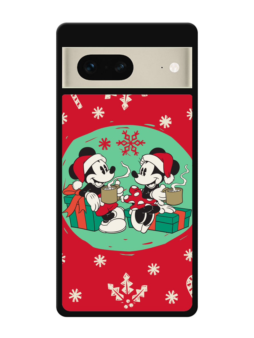 mickey and minnie christmas Google Pixel 7 Case