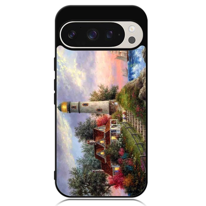 Lighthouse On Hill art Google Pixel 9 | Pixel 9 Pro Case