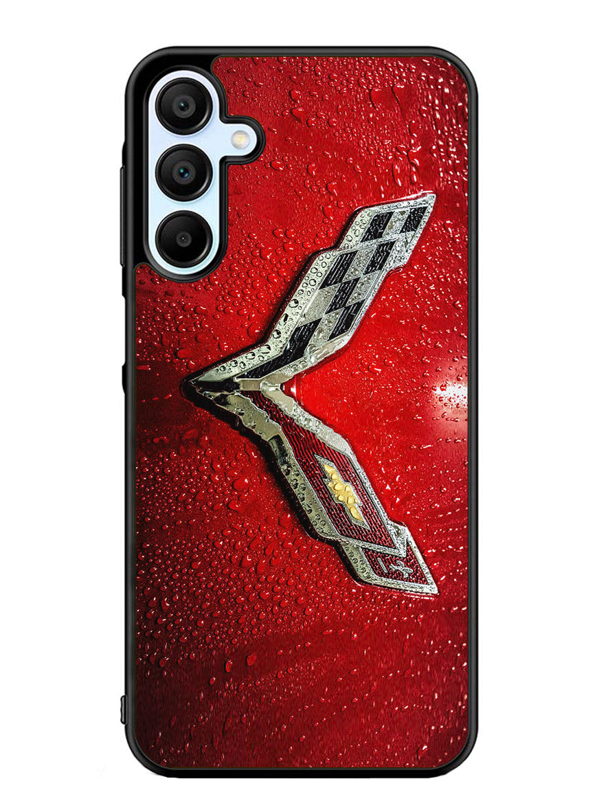 Corvette Logo Condenses Samsung Galaxy A25 5G Case